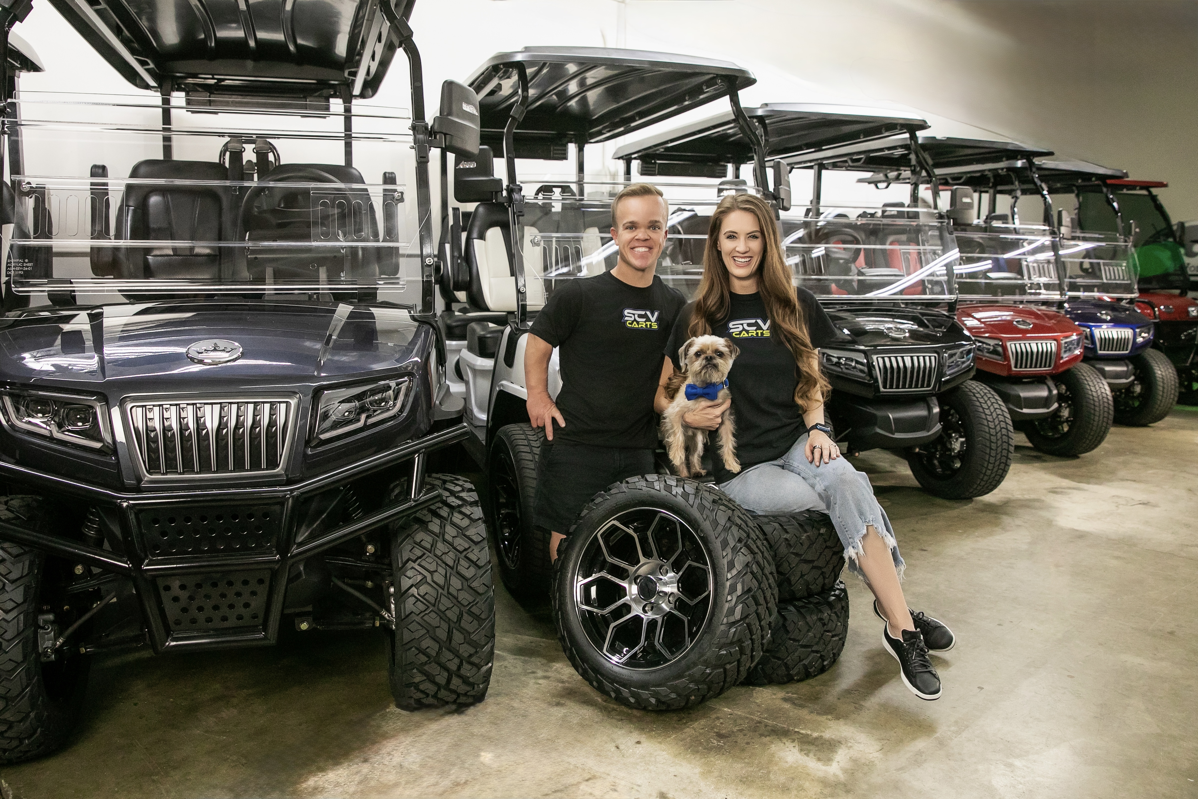 Kyle and Jordan, owners of SCV Carts golf cart dealership in Santa Clarita