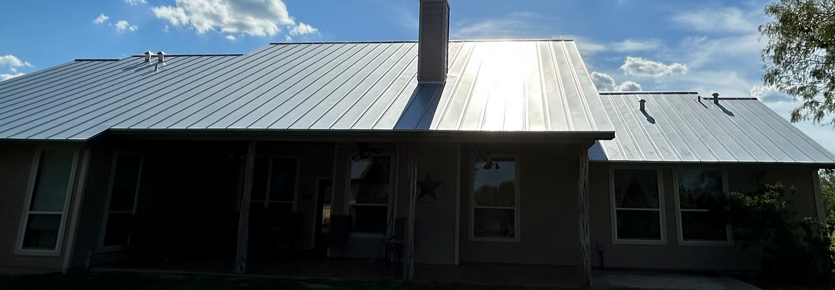 beautiful roof on home in central texas