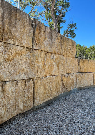 texas limestone bricks-large cut for retaining wall