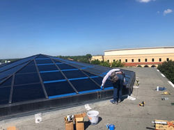 Commercial Skylight reseal leak repair