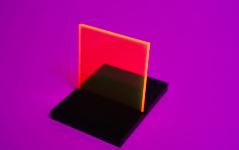 Thumbnail: 1/8" Fluorescent Orange Transparent Acrylic