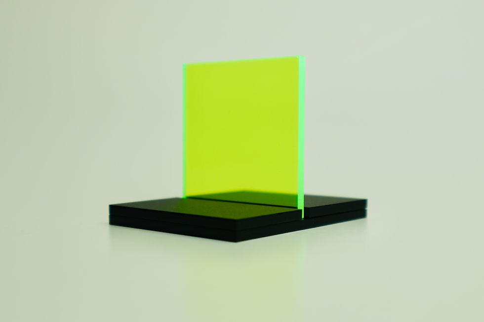 Thumbnail: 1/8" Fluorescent Green Transparent Acrylic