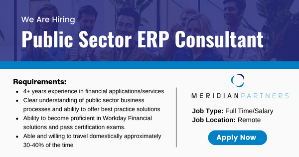 Public Sector ERP Consultant Hiring Requirements