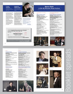 Opera Song Festival  20 pages brochure.