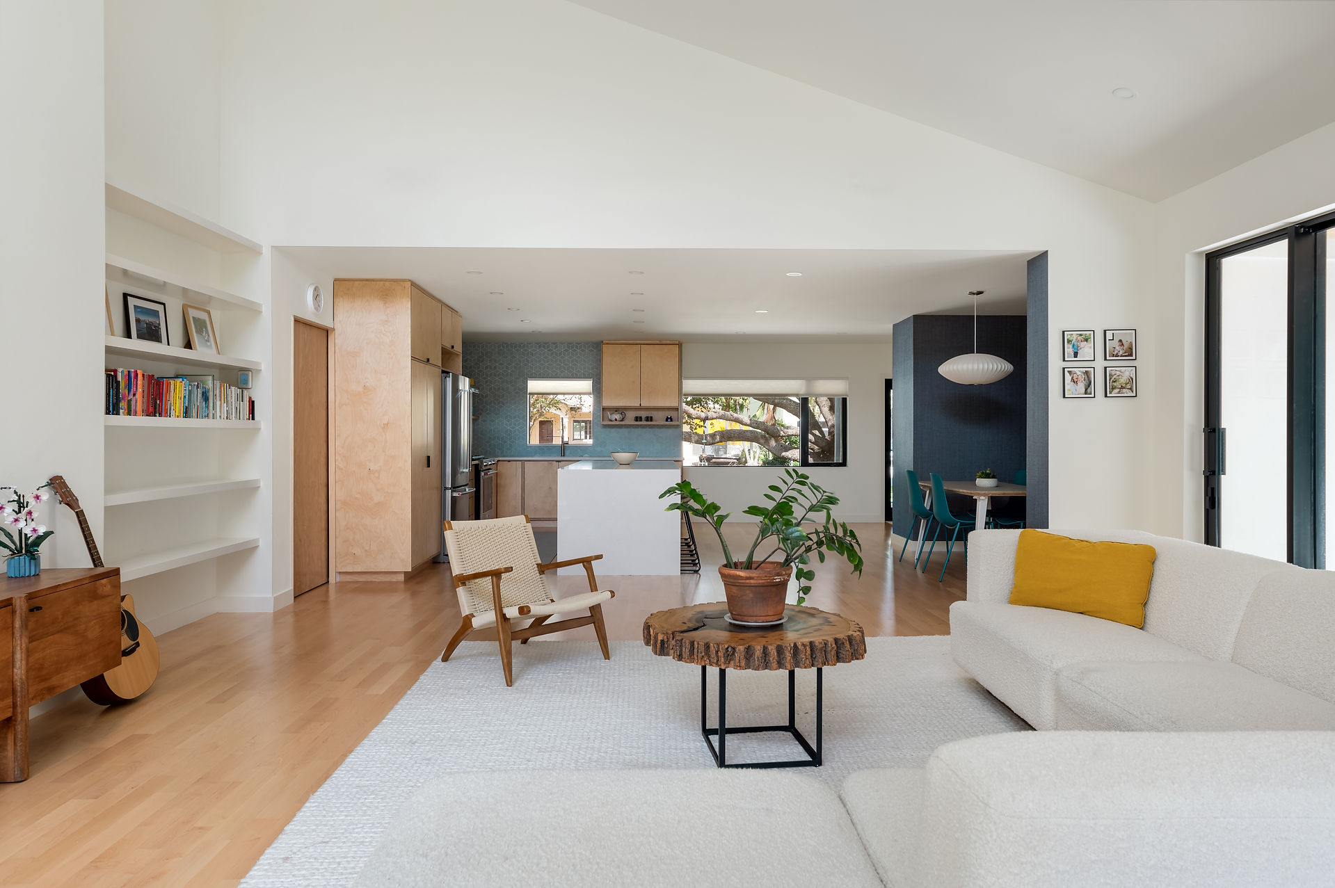 Living Room, Kitchen