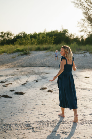 Mother and Son Sarasota Beach Photo