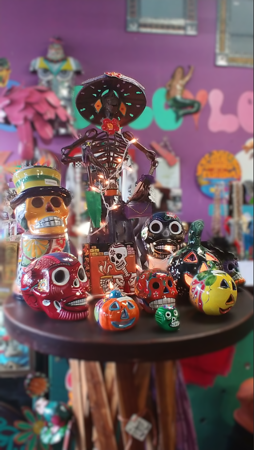 Talavera Skulls Pumpkins and Tiles