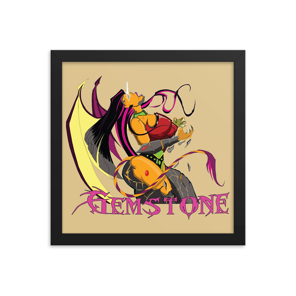 Thumbnail: Gemstone Framed photo paper poster