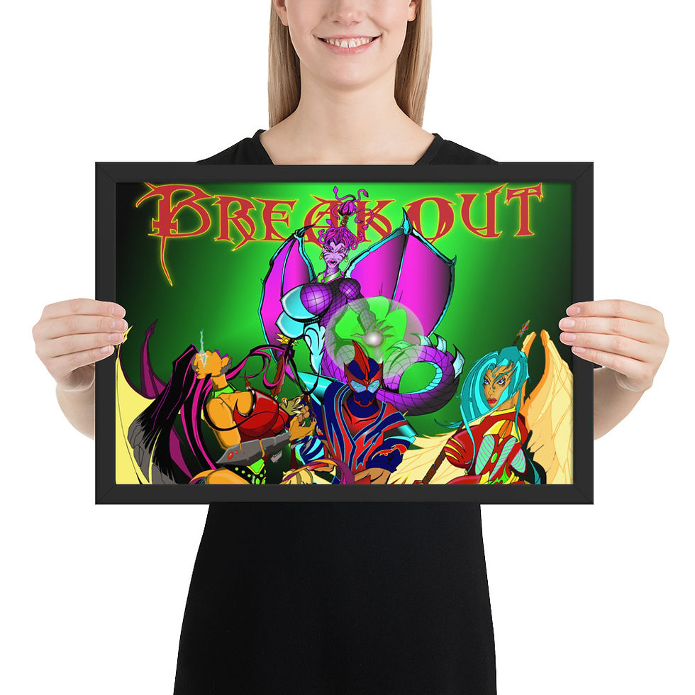 Thumbnail: Breakout-M.I.S.T Framed photo paper poster