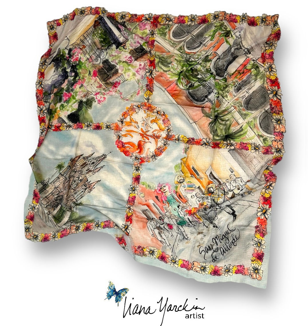 San Miguel Large Challis scarf