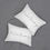 Thumbnail: It Was Necessary Spun Polyester Lumbar Pillow (White)