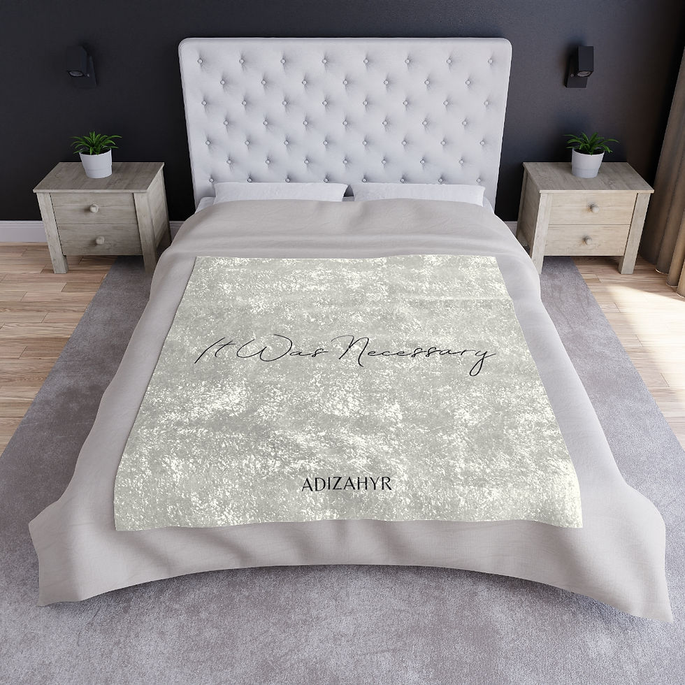 Thumbnail: It Was Necessary Crushed Velvet Blanket (White)
