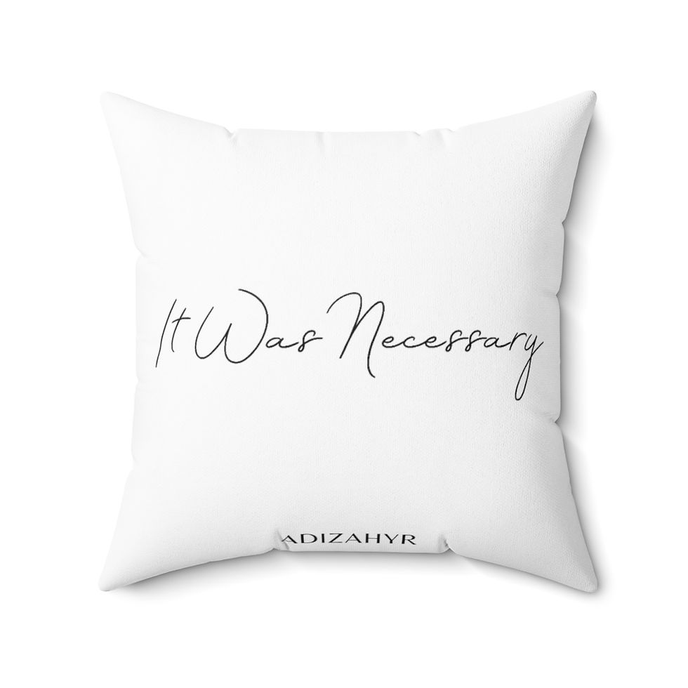 Thumbnail: It Was Necessary Faux Suede Square Pillow (White)