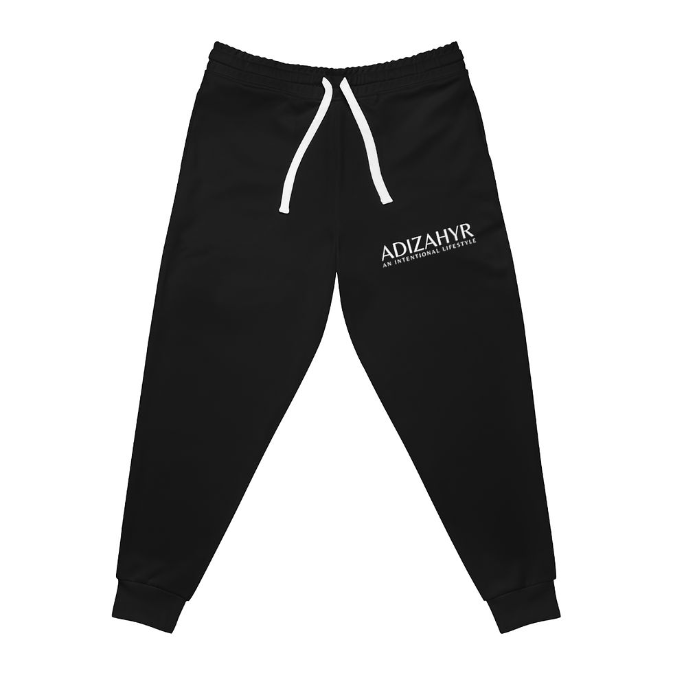 Thumbnail: ADIZAHYR Black Powerful & Virtuous Joggers
