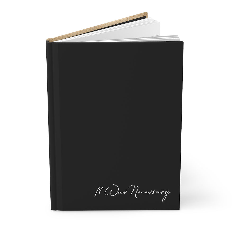 Thumbnail: It Was Necessary Hardcover Journal Matte (Black)