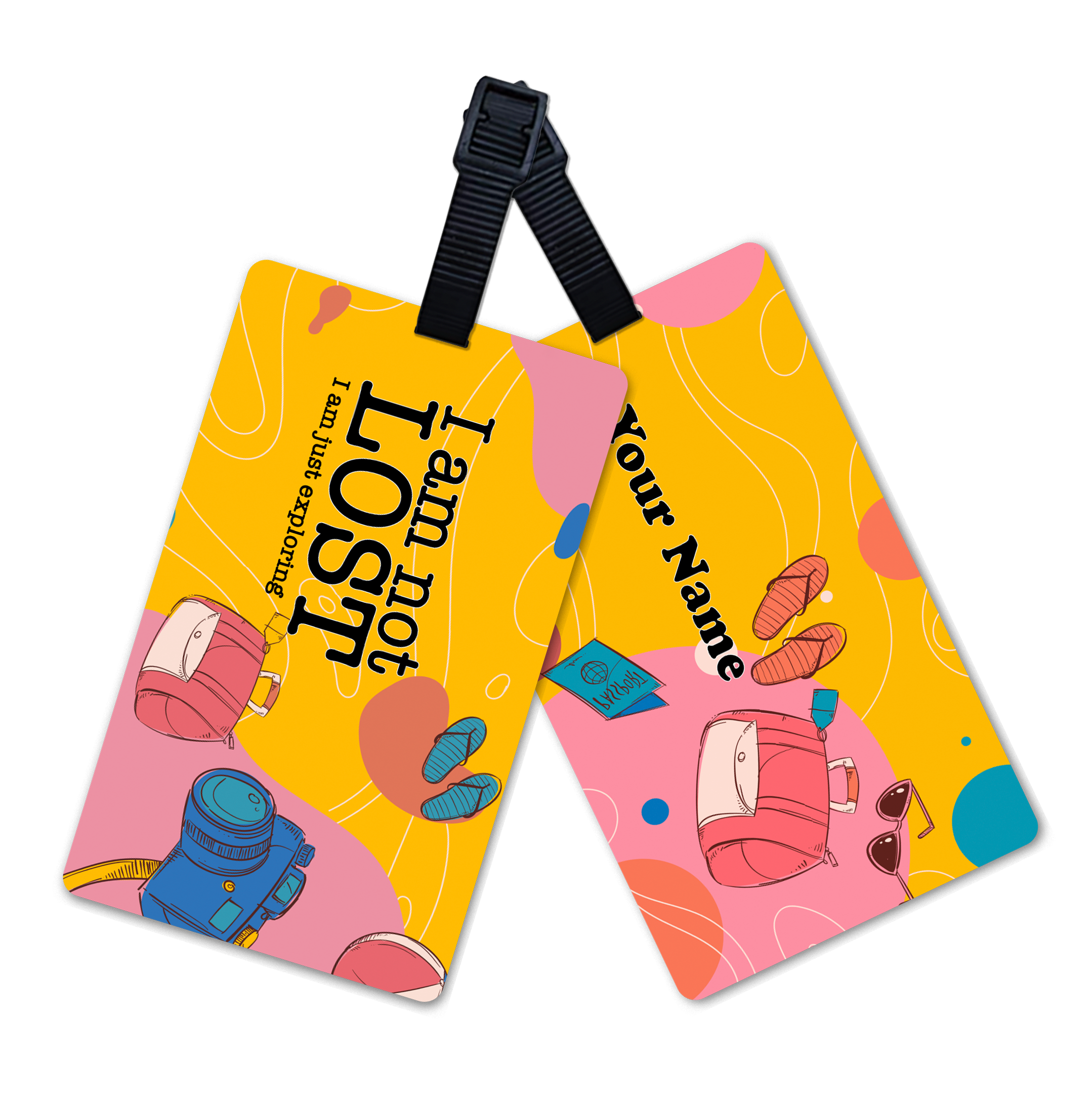 I am not Lost - Single Luggage Tag (Both Sides Printed)