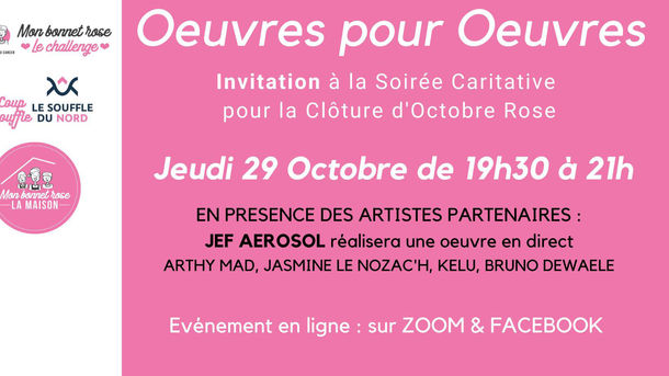 ventes caritatives en ligne. https://lechallenge.monbonnetrose.fr/octobre-rose-la-cloture/