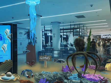 DoubleMe Installs 5th Largest (Virtual) Aquarium at Westfield Glòries Shopping Mall