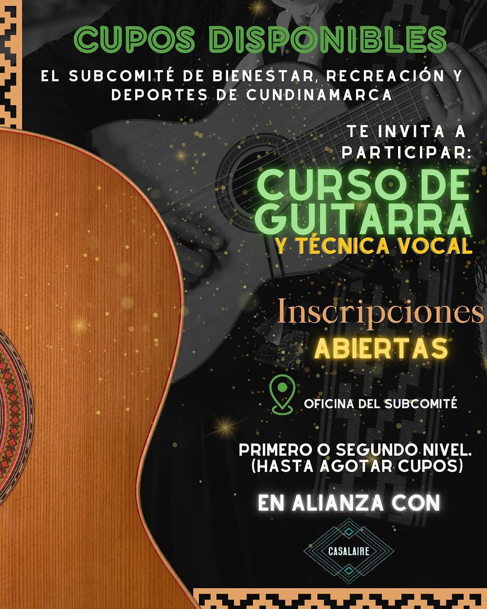 Curso de Guitarra y Técnica Vocal 
