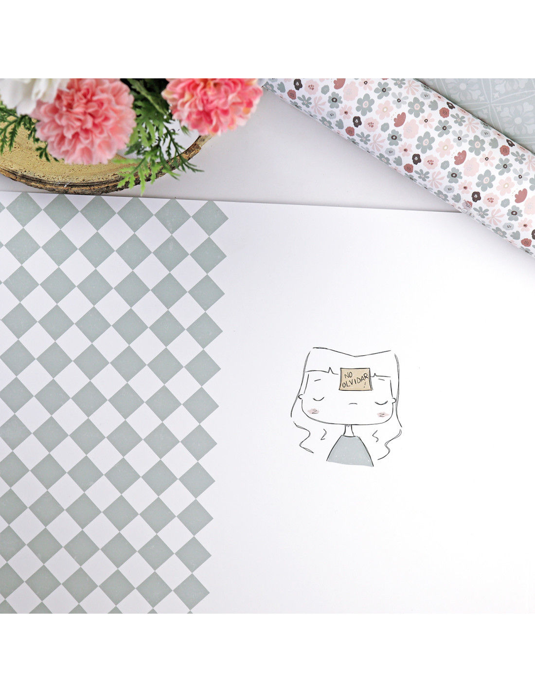 Papel laminado No Olvidar