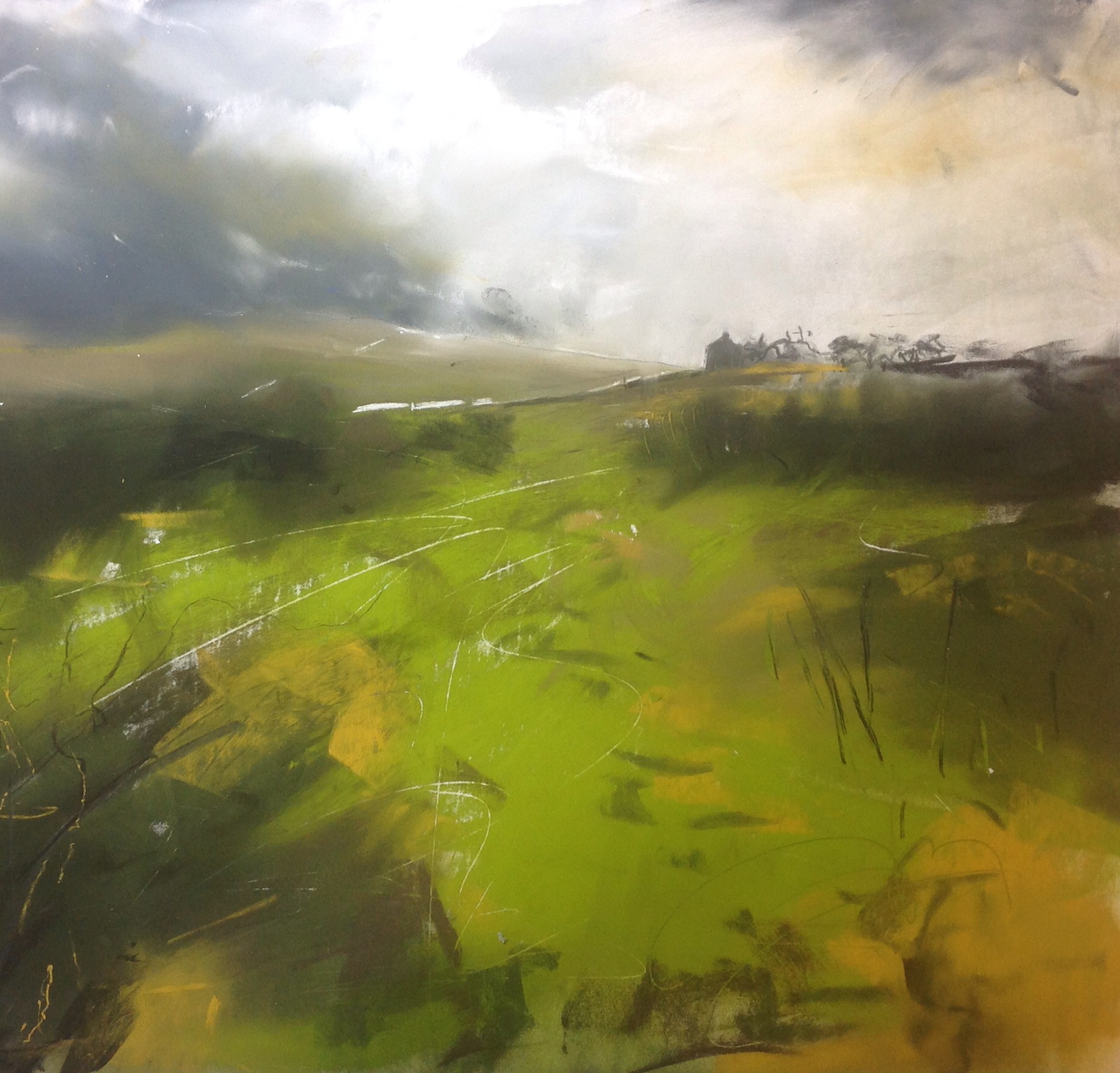 Sap green and gorse, Caldbeck Common