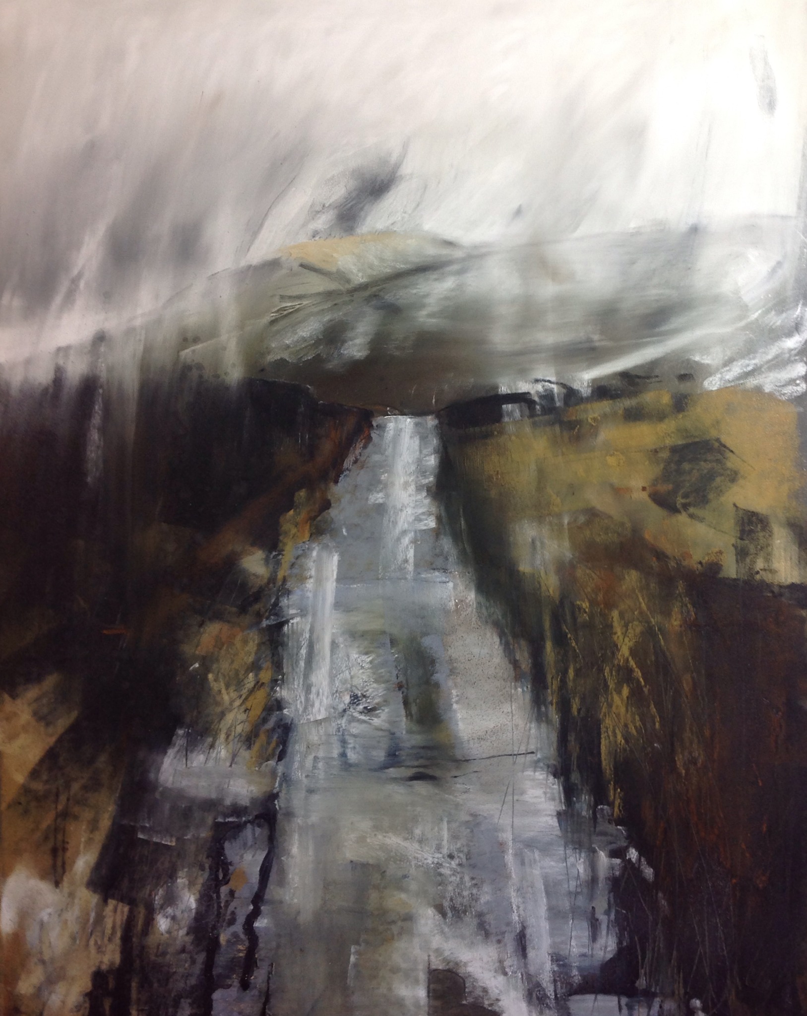 Icy path to Skiddaw House