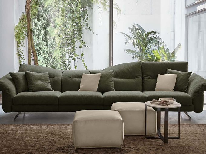 Sofa neobičnog izgleda u zelenoj boji - Rosini