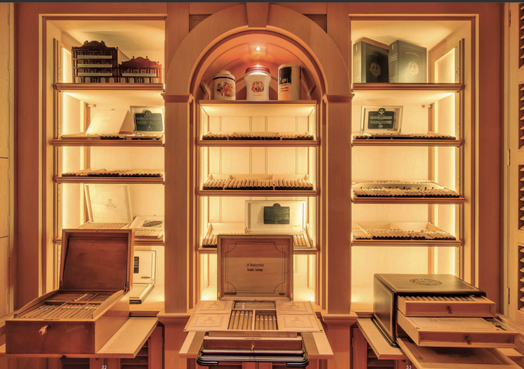 Primer humidora u enterijeru