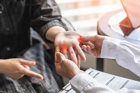 שינויים ארתריטיים של כף היד