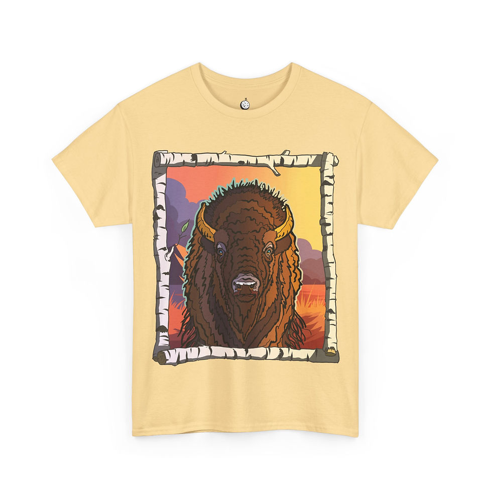 Thumbnail: American Bison Unisex Heavy Cotton Tee
