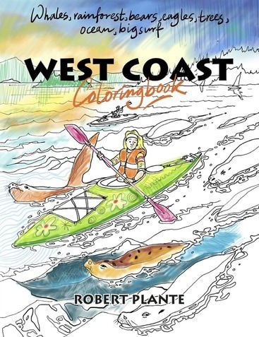 West coast coloring book cover
