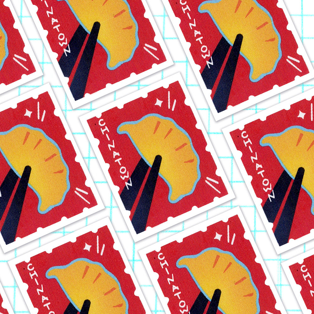 CHINATOWN STAMP STICKER