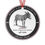 Thumbnail: Metal Holiday Donkey & Equine Rescue Ornament