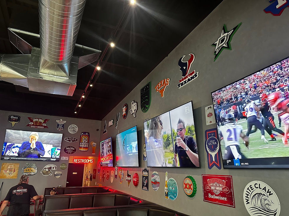 Burger Bar AV Installation