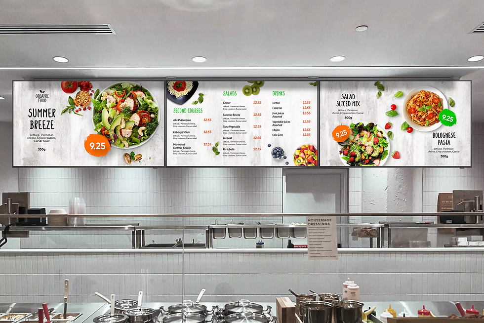digital menu