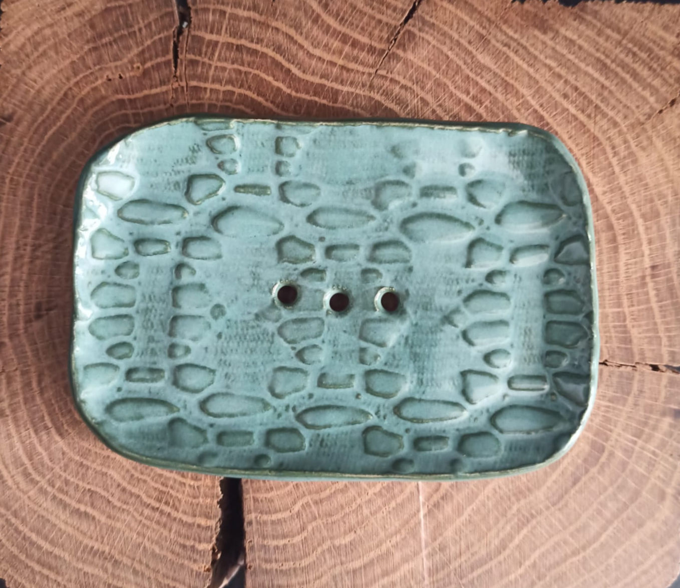 Porte-savon turquoise