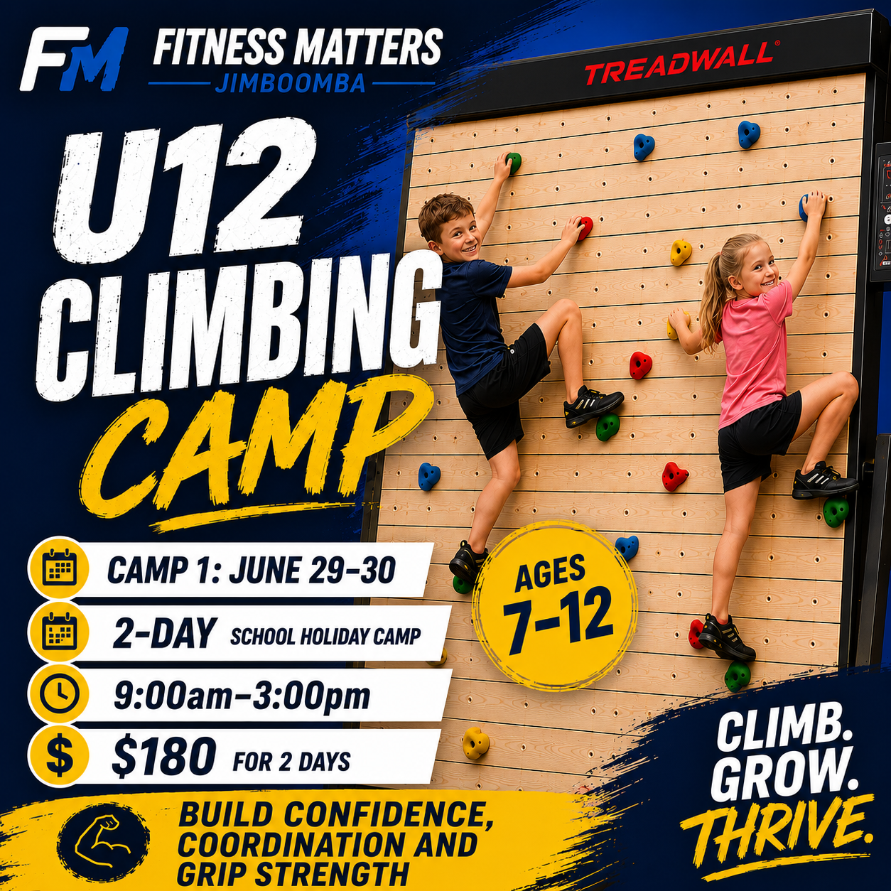 U12 Climbing Camp | Ages 7–12