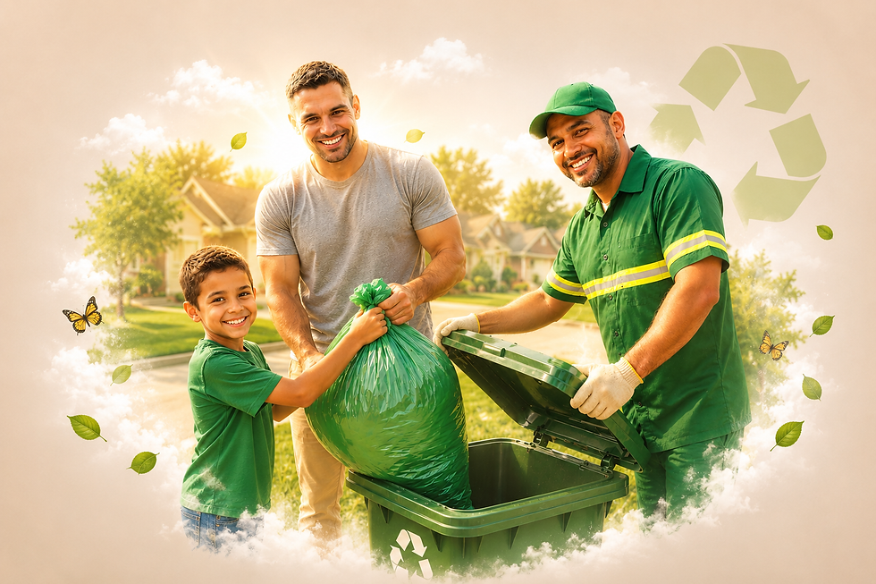 reciclagem saco verde