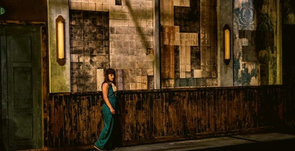 Set Design, Painting Design by Charlotte Reibell. Oedipus and Antigone
