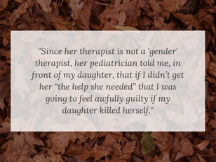 Pediatrician Tells Parent (in front of Daughter) that Daughter May Kill Herself