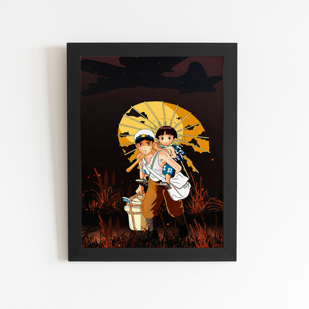 Quadro ou Poster Studio Ghibli - O túmulo dos vagalumes - Modelo 03