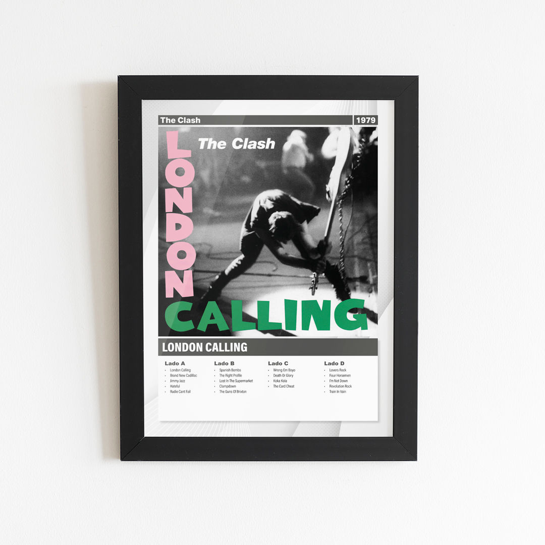 Quadro ou Poster Disco - The Clash - London Calling