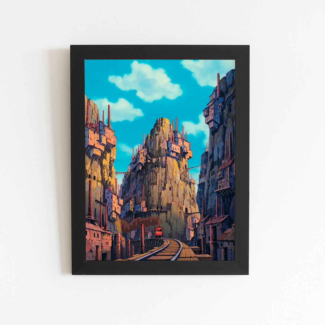 Quadro ou Poster Studio Ghibli - O castelo no céu - Modelo 02
