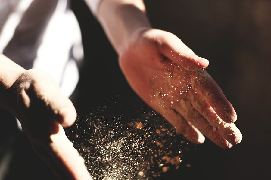 Flouring Hands