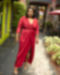 Alyssa Hogan CEO in red dress