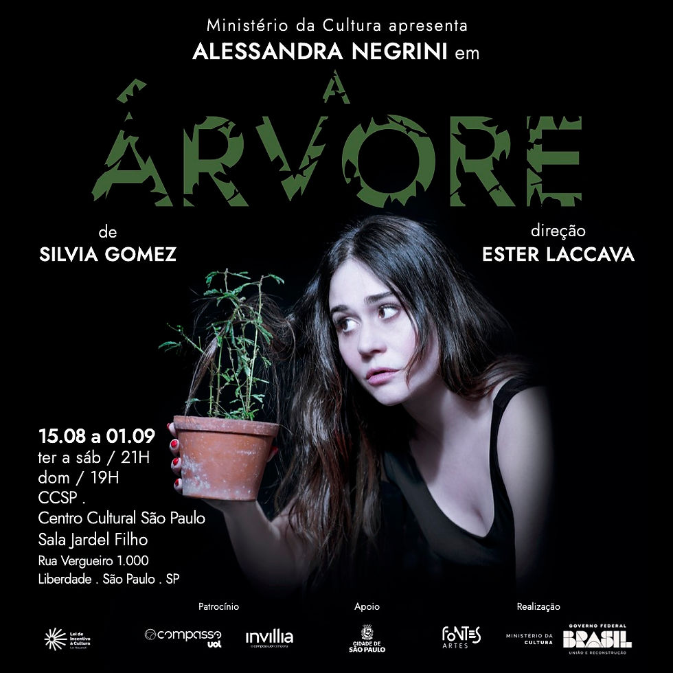 Espetáculo A Árvore - 27 a 30 de agosto no CCBB Brasília