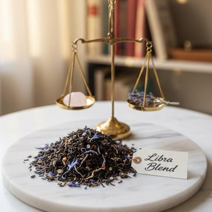 Libra Zodiac Line Intentionally Made Caffeinated Chocolate & Cherry Blend Tea