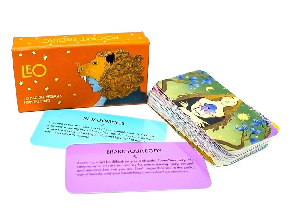 Thumbnail: Leo Pocket Zodiac Cards: 40 Magical Messages from the Stars