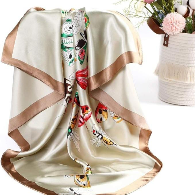 Thumbnail: Butterfly - Headscarf for Veiling - Elegant Design with Intricate Patterns and