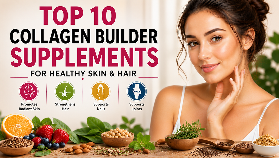Top 10 Collagen Builder Supplements for Healthy Skin & Hair